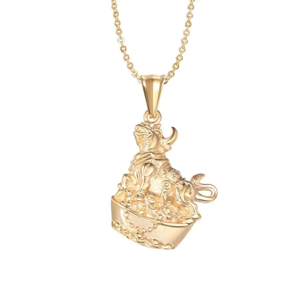 HIJONES Men Women's 12 Chinese Zodiac Stainless Steel Necklace