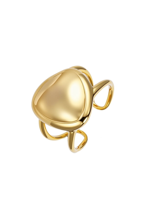 Men Women's Frog Stainless Steel Polished Ring Minimalist Personalized Vintage Band Jewelry Gold Size 5