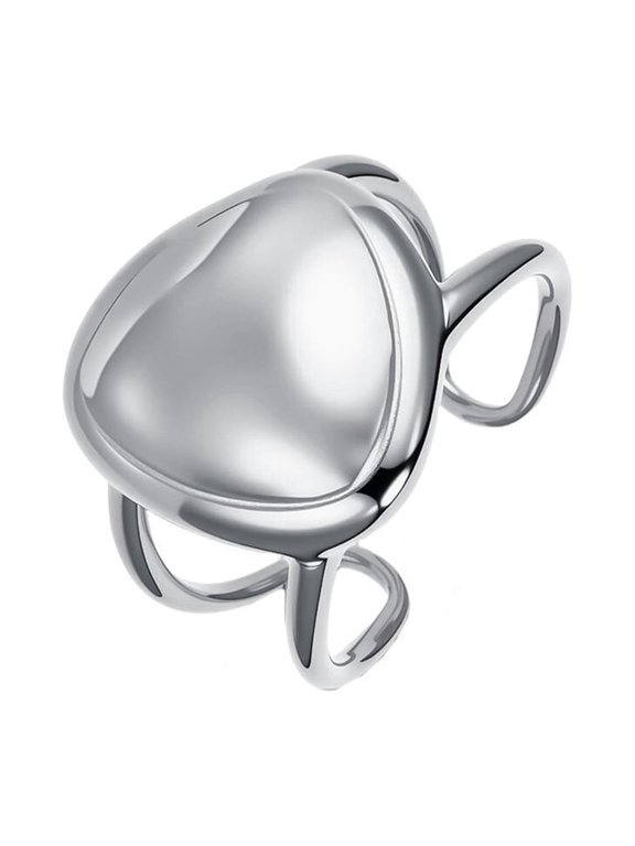 Men Women's Frog Stainless Steel Ring Minimalist Band Silver Size 8