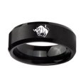 thumbnail image 1 of HIJONES Men Women's Stainless Steel Simple 12 Celestial Sign Constellation Matted Beveled Edge Rings Gifts for Birthday Taurus Size 10, 1 of 2