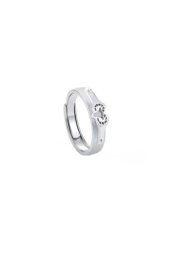 Men's Stainless Steel 12 Celestial Sign Constellation Delicate Thin Rings Stack Gifts for Birthday Open Rings Silver Aries Adjustable