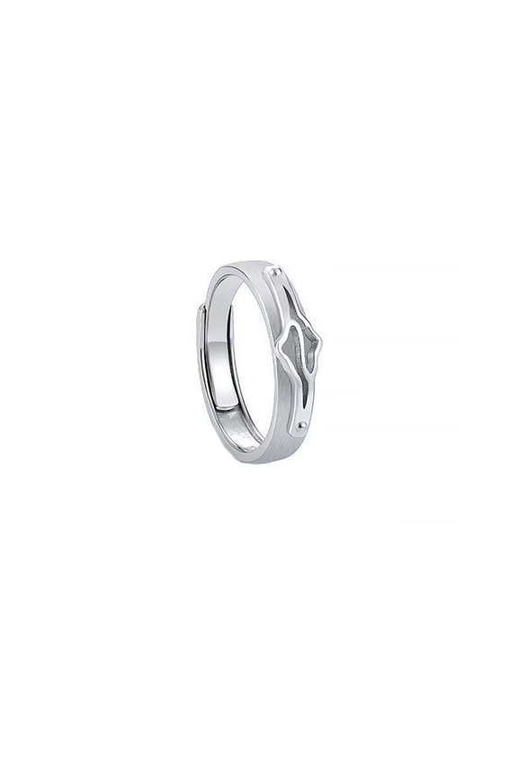 Men's Stainless Steel 12 Celestial Sign Constellation Delicate Thin Rings Stack Gifts for Birthday Open Rings Silver Pisces Adjustable