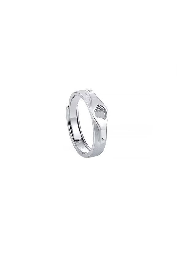 Men's Stainless Steel 12 Celestial Sign Constellation Delicate Thin Rings Stack Gifts for Birthday Open Rings Silver Virgo Adjustable