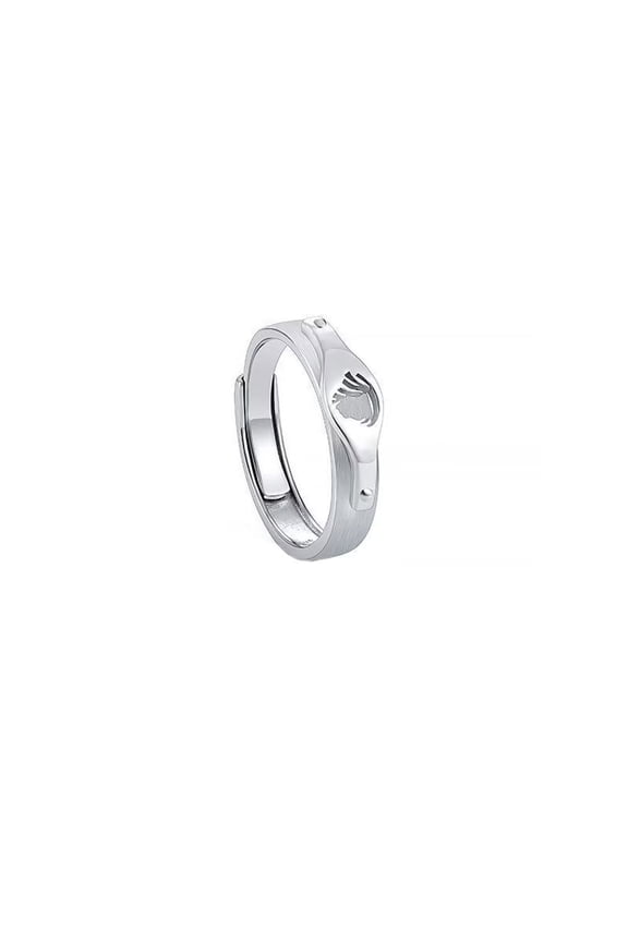 Men's Stainless Steel 12 Celestial Sign Constellation Delicate Thin Rings Stack Gifts for Birthday Open Rings Silver Virgo Adjustable