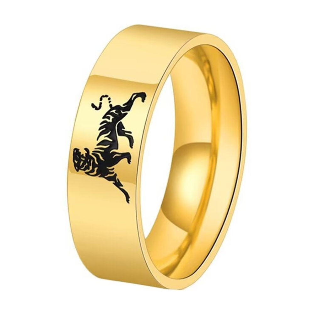 HIJONES Men's Stainless Steel Lighthouse Signet Ring - Nautical Vintage Statement Wedding Band 5 thumbnail image