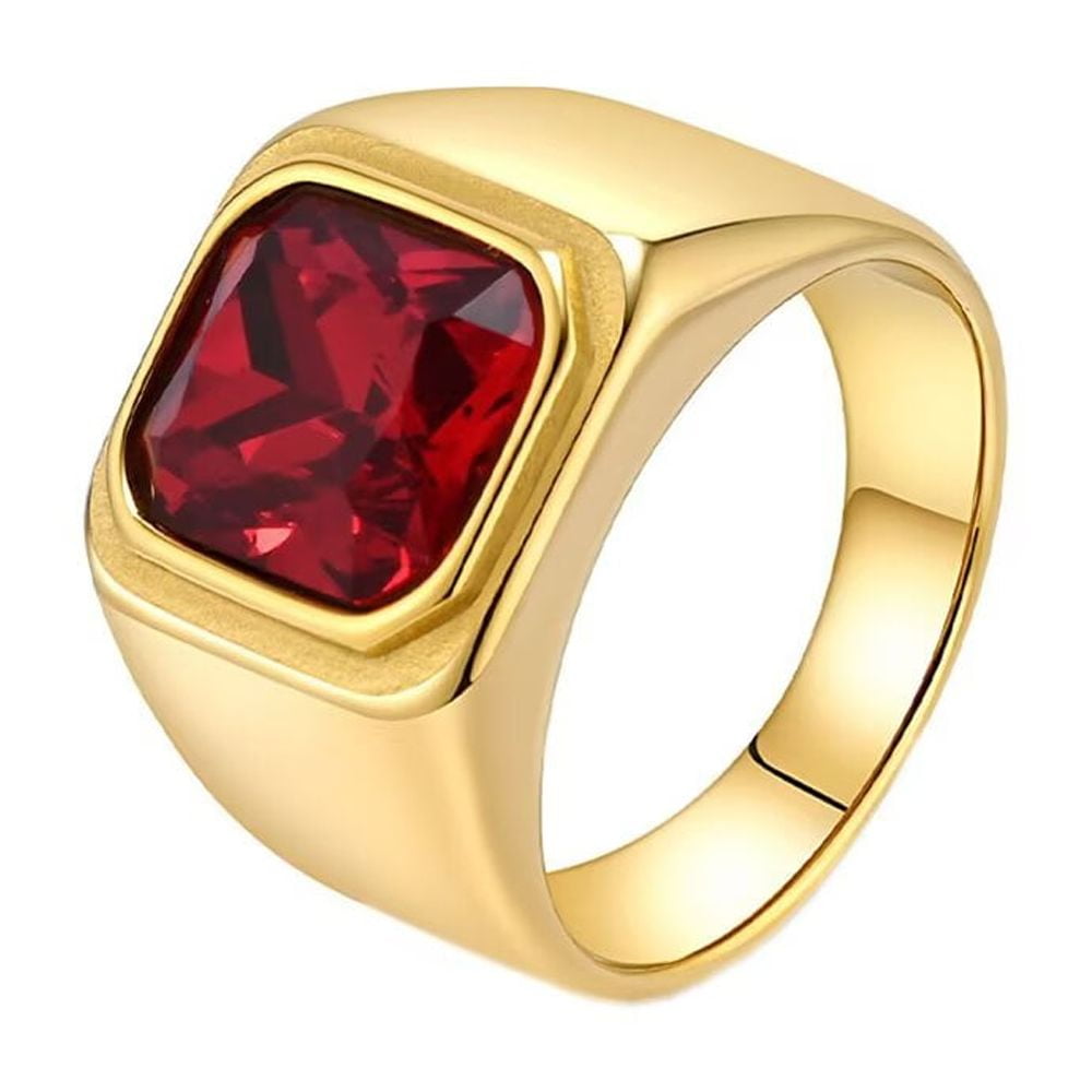 HIJONES Anello Sigillo Uomo In Acciaio Inossidabile – Larghezza 22 Mm, Top Rotondo Lucido - 4