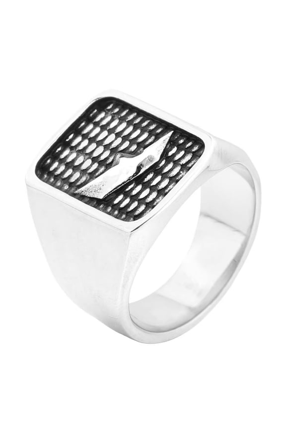 Men's Stainless Steel Speedboat Wave Sports Rugged Ring Gothic Chunky Biker Finger Band Silver Size 11
