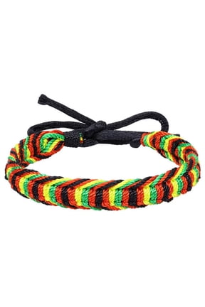 Rainbow LGBT Pride Bracelet for Lesbian Gay Bisexual Adjustable Braided Bracelet Style 2