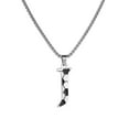 thumbnail image 1 of HIJONES Soccer 26 Letter Alphabet Pendant Necklace for Women Men Stainless Steel Initial First Name Jewelry J, 1 of 2