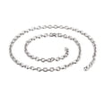 thumbnail image 1 of HIJONES Stainless Steel Cross O Thicker Chain Necklace for Men Collarbone Chain Jewelry Hip Hop Rock Sweater Chain 4MM 45CM Silver, 1 of 5