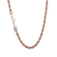 thumbnail image 1 of HIJONES Stainless Steel Rope Chain Necklace for Men Women Twist Rope Chain Solid Jewelry Hip Hop Rock Chain 3MM 20 Inch Rose Gold, 1 of 6