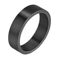 thumbnail image 1 of HIJONES Unisex Brushed Matte Ring for Men Women Stainless Steel Couples Promise Wedding Band 6mm Black Size 9, 1 of 5
