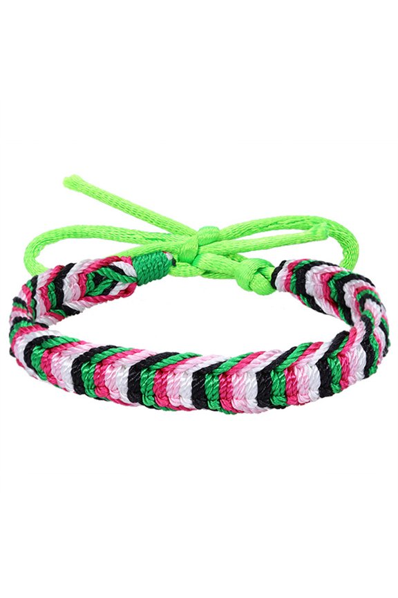 Unisex Rainbow Braided LGBT Pride Bracelet Stylish Colorful Handmade Rope LGBTQ Friendship Bracelets Style 6