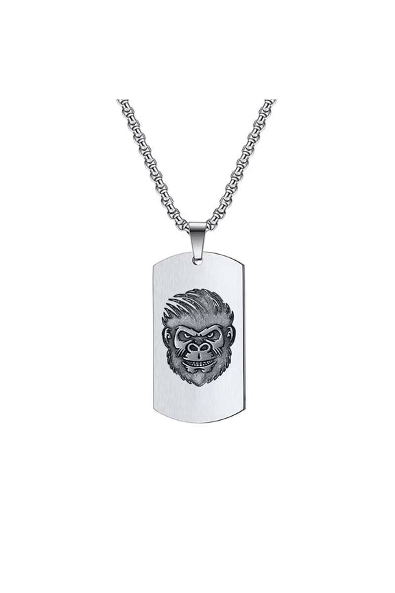 Women Men's Necklace Pendant Jewelry Chain Monkey