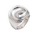 thumbnail image 1 of HIJONES Women's Butter Stainless Steel Ring Personalized Stylish Jewelry Silver Size 6, 1 of 5