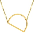 thumbnail image 1 of HIJONES Women's Men's Stainless Steel Big Initial 26 Letter Gold D Pendant Necklaces Alphabet Personalized Charm Chain Necklace, 1 of 6