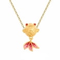 thumbnail image 1 of HIJONES Women's Small Carp Pendant Necklace Personalized Koi Fish Punk Chain Jewelry Gold, 1 of 5