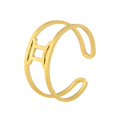 thumbnail image 1 of HIJONES Women's Stainless Steel 12 Celestial Sign Constellation Simple Delicate Hollow Rings Gifts for Birthday Open Rings Gold Gemini Adjustable, 1 of 3