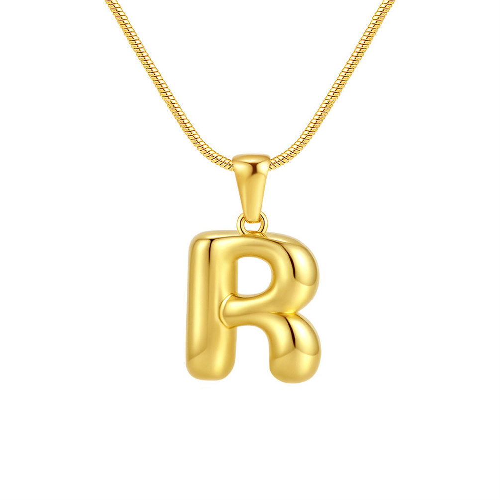HIJONES Women's Stainless Steel Trendy 26 Initial Alphabet Letter ...