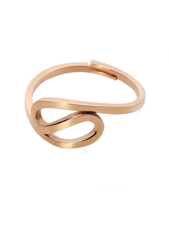Women's Stainless Steel Vintage 12 Celestial Sign Constellation Delicate Rings Gifts for Birthday Open Rings Rose Gold Lion Adjustable