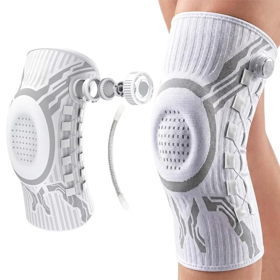 HIJUNE 2027 Upgrade Knee Sleeve, Adjustable compression brace with dial system for running support, Unisex Design adjustable fit comfortable