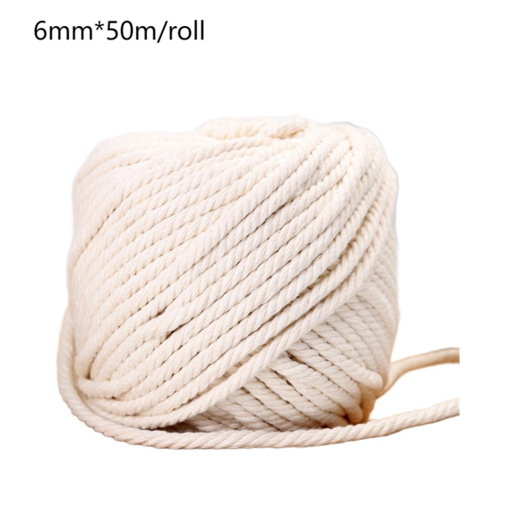 HIKVEX Bohemian Cotton Rope Diy Craft Macrame Hanging Tapestry String for Handmade F