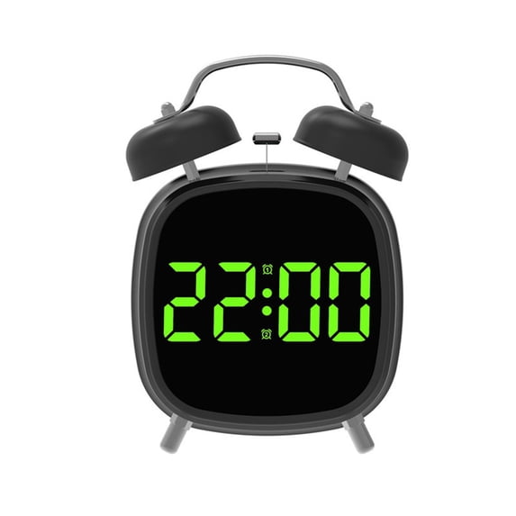 HIKVEX Digital Alarm Clock with Classic Twin Bell Design Led Display ...