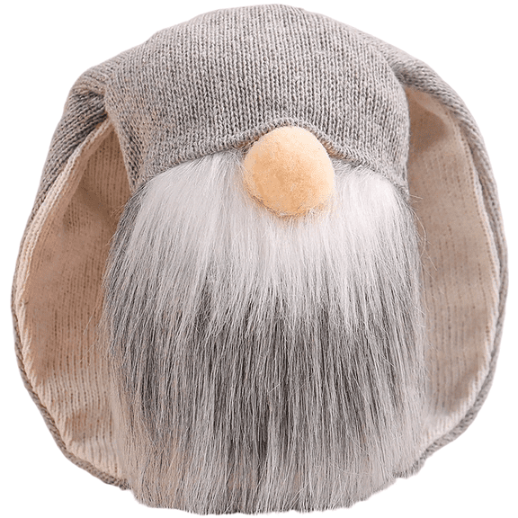 HIKVEX Easter Bunny Plush Toy Long Ears No Face Doll Creative Party Decor Grey White D1-13 Gray Rabbit