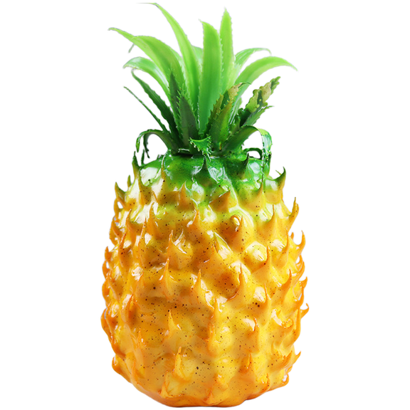HIKVEX Fake Fruit Model Artificial Pineapple Realistic Detailing Sturdy Polystyrene Large Pineapple