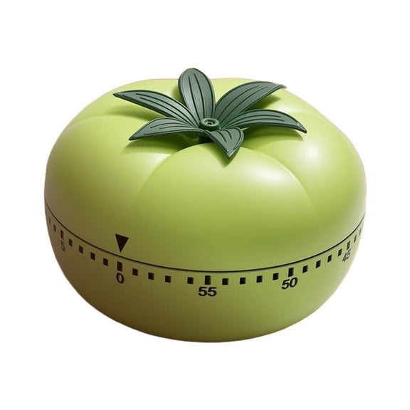 HIKVEX Loud Visual Tomato Timer Battery-Free Mechanical Reminder for Student Green