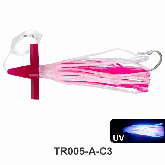 HIKVEX Trolling Teaser Large Squid Bait Stainless Hook Tuna Mackerel C3 230mm/9inch