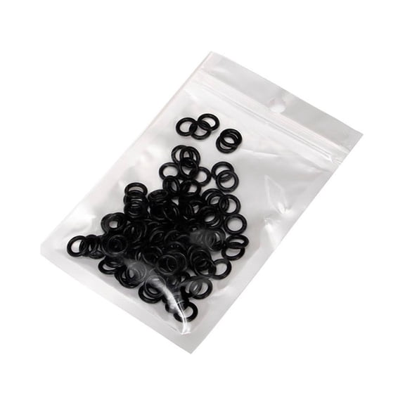 HIKVEX Wacky Worm Rig Tool with 100 Silicone O Rings for Soft Baits Fishing Lures Accessories Stainless Steel and Aluminum Construction 100Pcs O Ring