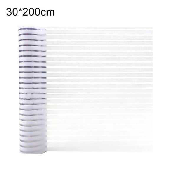 HIKVEX for Bathroom Glass Frosted Window Film Office Privacy Natural Light Diffusion 30*200cm