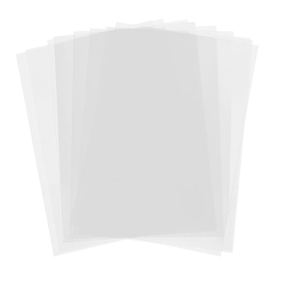HILABEE 10 Pieces Heat Shrink Sheets Printable Craft Film Blank Sheets DIY Art Paper Handmade Craft Tool Suitable for Jewelry Making Gift Giving Adults Clear