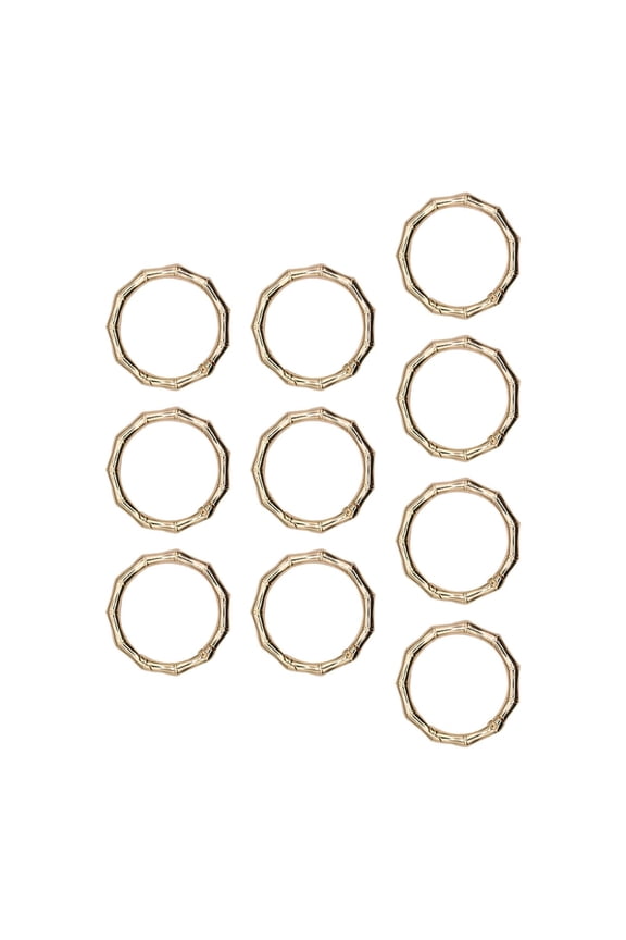 10Pcs Spring Rings Clasp Keychain Ring Metal Portable Lightweight Round Carabiner Clips Snaps Carabiner Buckle for Tote Purse Gold