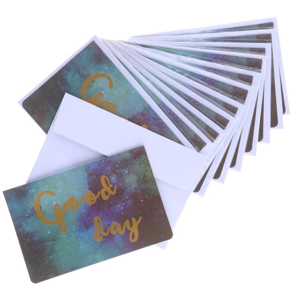 HILABEE 12 Pcs Assorted All Occasion Kraft Greeting Cards Folding Card Handmade - C, as described C