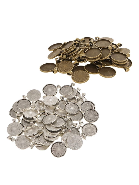1pcs 25mm Round Bezel Charms Pendants Base Settings Tray - Jewelry Making Findings Accessories