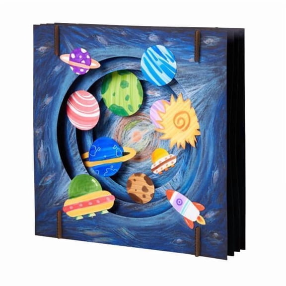 HILABEE 2-6pack 3D Coloring Craft Kits Kids Material Package Drawing Puzzle Toy Starry 2 Pcs
