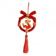 thumbnail image 1 of HILABEE 2024 Chinese New Year Hanging Decoration Charm Tassel Ornament Red Decorative Lucky Fu Character for Door Home Party Supplies C, 1 of 7