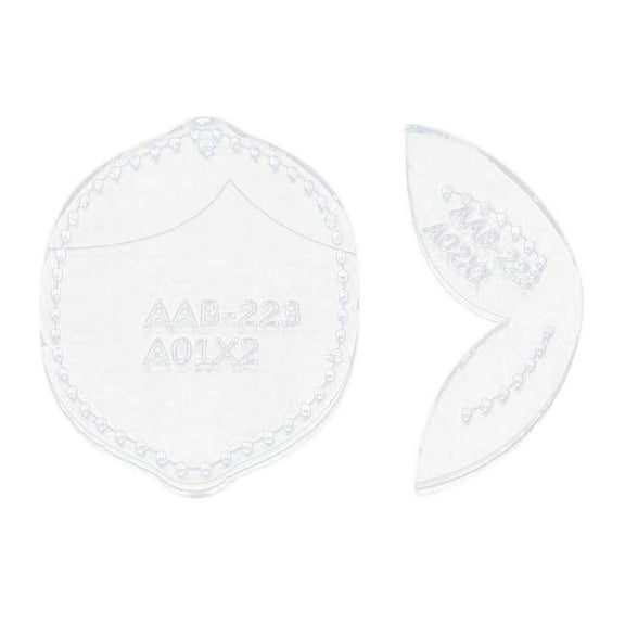HILABEE 2pcs Acrylic Leather Templates Pattern Stencils for Lemon Keychains for DIY Sewing, Leather Hand Tool