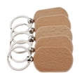 thumbnail image 1 of HILABEE 2x5X Wood Charms Blank For DIY Personal Keychain Rounded rectangle 42x30mm 2 Pcs, 1 of 8