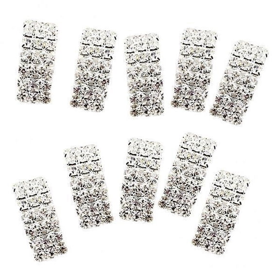 HILABEE 3-20pack 10 Pcs Rhinestone Buckle Invitation Ribbon Slider A , as described, 3 Pcs