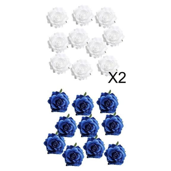 HILABEE 30 Pieces Artificial silk flower rose Buds diy