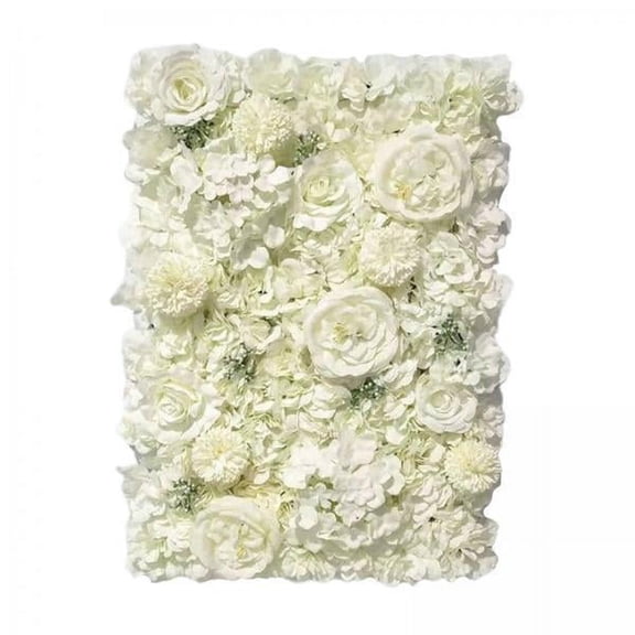 HILABEE 3x Flower Panels 24"x16" flower panel Screen Artificial Flowers Romantic Floral Backdrop Wedding Decor Photo Photography Background Home Decoration