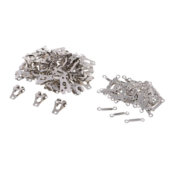 HILABEE 50 Sets Trouser / Skirt Hooks And Bars Fasteners for Waistband Extenders