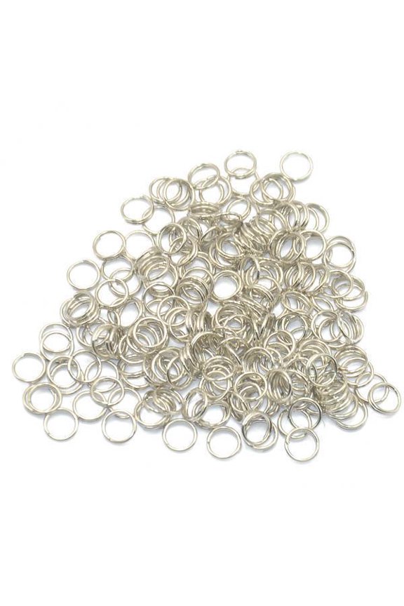 6x200pcs/Lot Steel Metal Key Split Keys Key Chain Findings 6mm