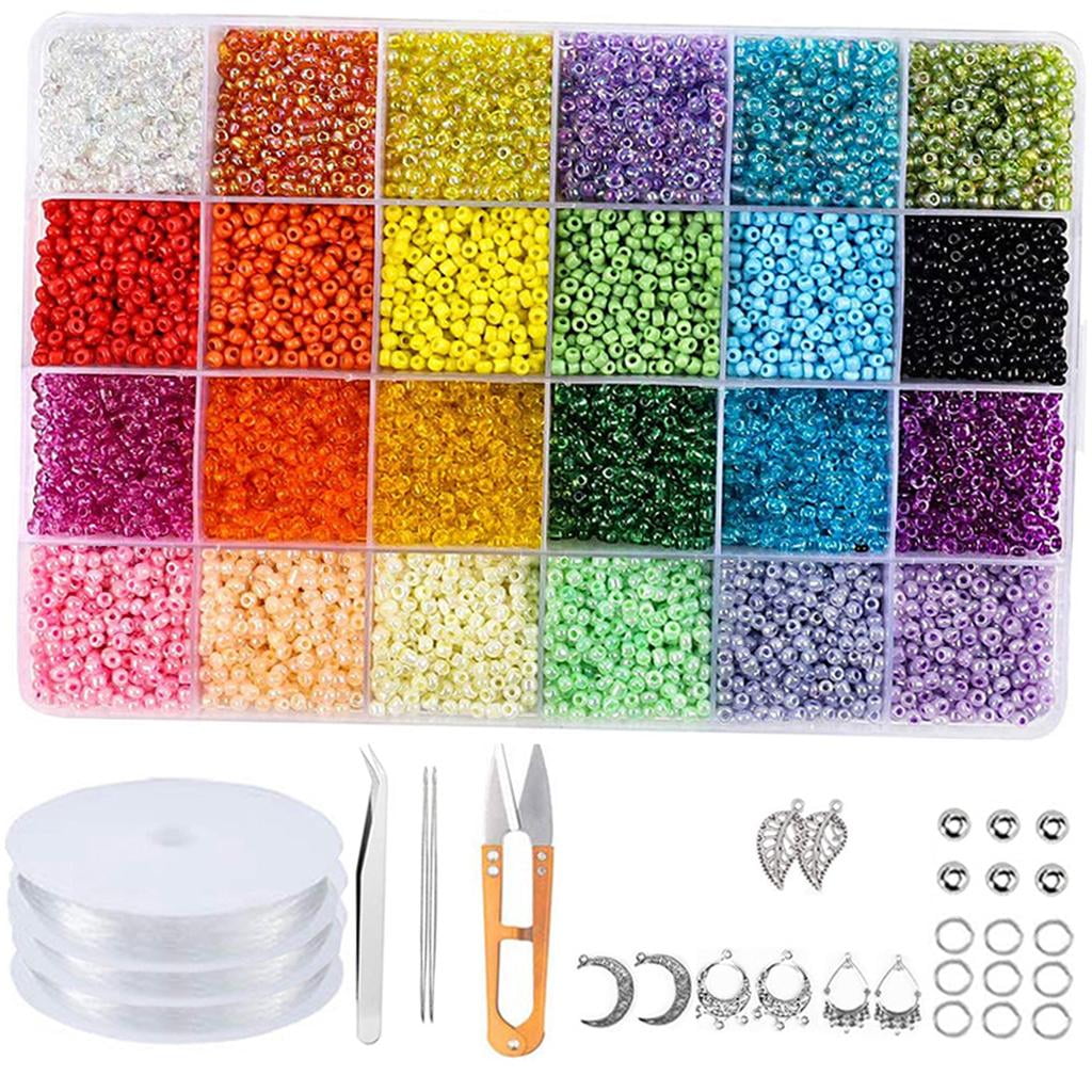 HILABEE 9600pcs Clay Beads for Earring Ring Making Kit Spacer Beads Earring Pendants Charms for DIY Jewelry Bracelets Beading Supplies