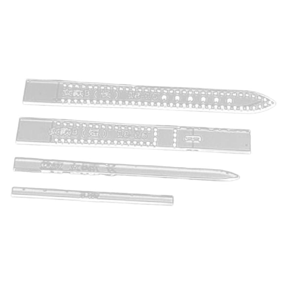 HILABEE Acrylic DIY Moldeling Leather Template Set Leather Watch Strap Pattern Craft C 16-14mm