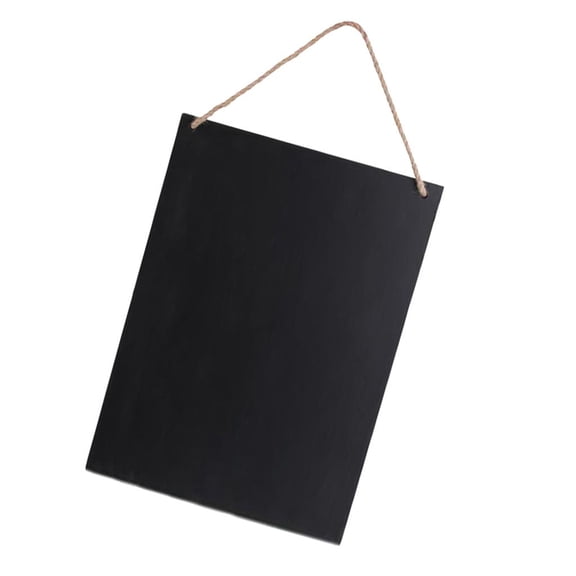 HILABEE Chalkboard Sign Message Board With Hanging Strings Craft Wall Decoration 20 X 30 X 0.5cm