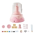 thumbnail image 1 of HILABEE Children's Electric Ceramic Wheel Set Pottery Machine DIY Professional Manufacturer Child Parents Interactive Toy Artwork Crafts Kit Making Kit Pink 6 Clay, 1 of 8